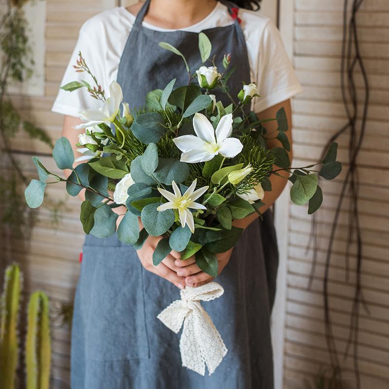 
                      
                        RusticReach Artificial Clematis Flower Bouquet in Greenery, 20" Tall - lily & onyx
                      
                    