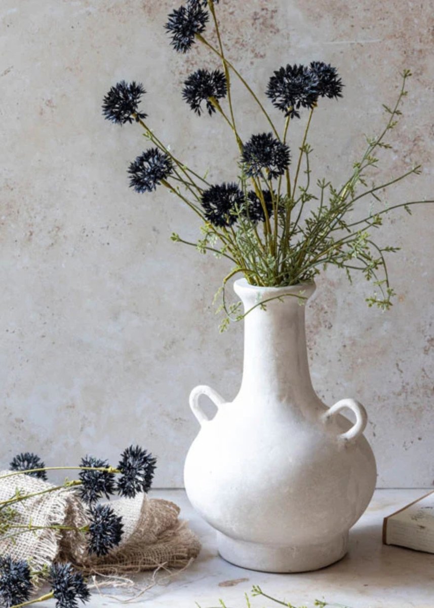 Afloral Artificial English Melaleuca Wildflower Branch in Black - 20.5