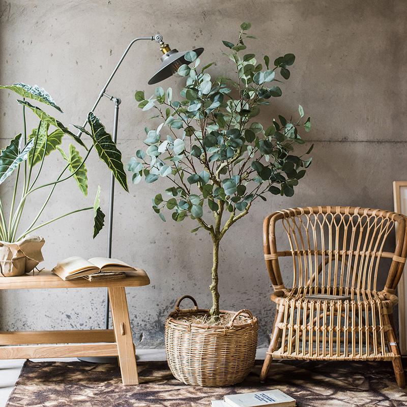 Artificial Eucalyptus Tree In Pot