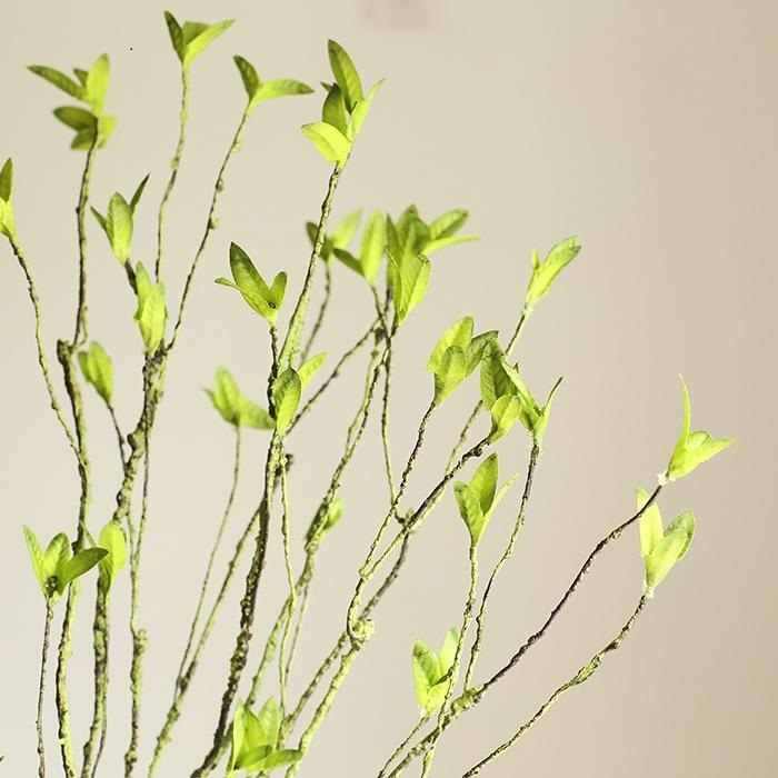 Rustic Reach Artificial Faux Plant Green Leaf Rattan Stem 37" Tall