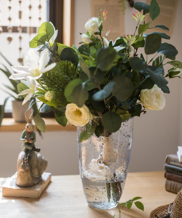 
                      
                        Artificial Clematis Flower Bouquet in Greenery, 20" Tall
                      
                    