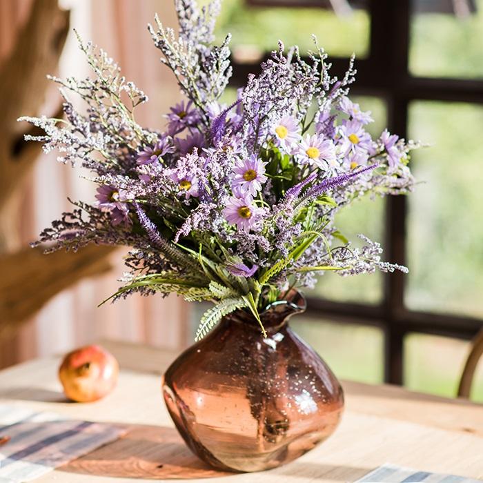 
                      
                        Artificial Silk Bouquet Purple Country Flowers 20" Tall
                      
                    