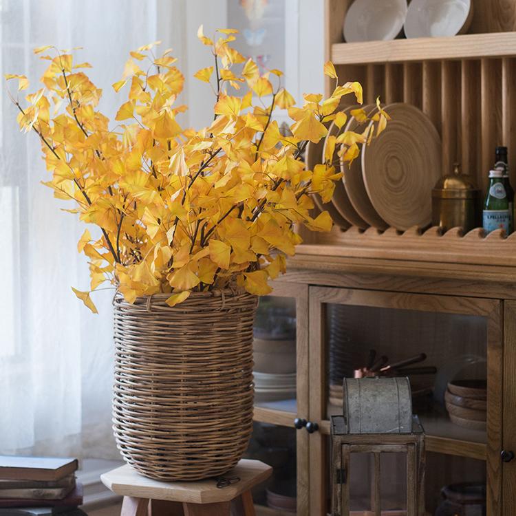 
                      
                        Artificial Faux Ginkgo Stem in Yellow 37" Tall
                      
                    
