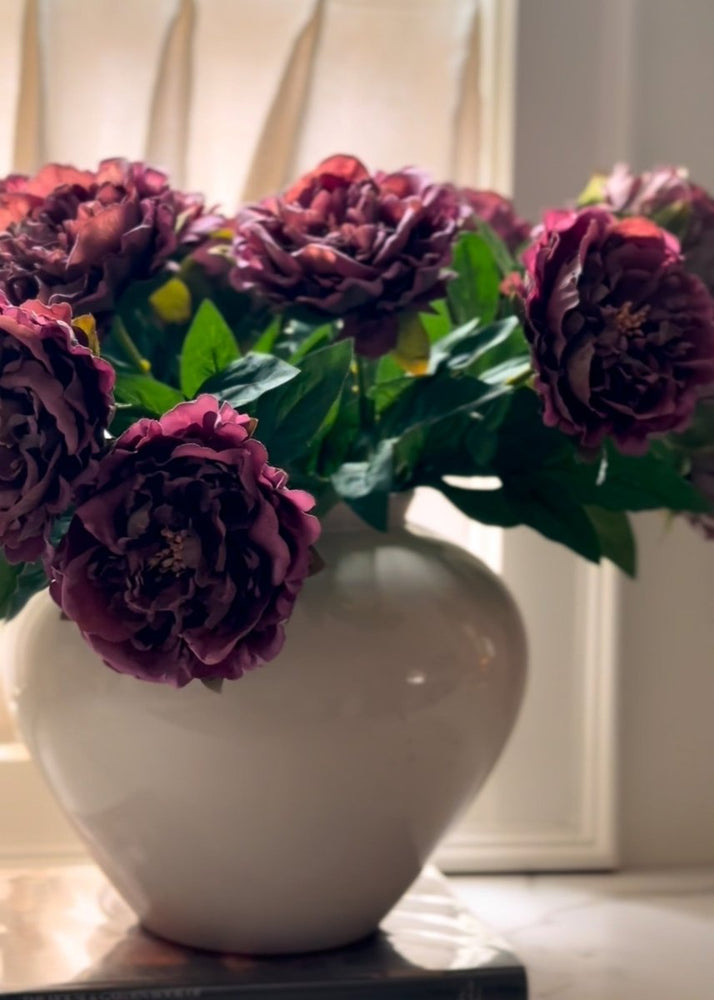 
                      
                        Afloral Artificial Mauve Brown Real Touch Peony Flower - 24.5" - lily & onyx
                      
                    