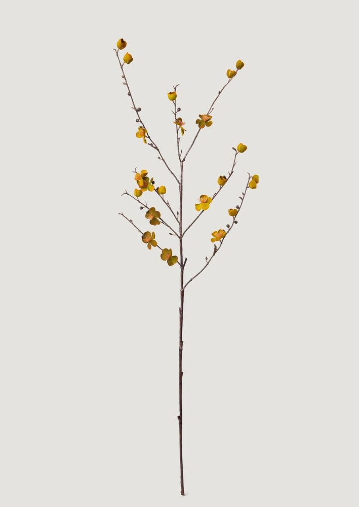 
                      
                        Afloral Artificial Peach Blossom Branch in Aged Mustard - 40" - lily & onyx
                      
                    