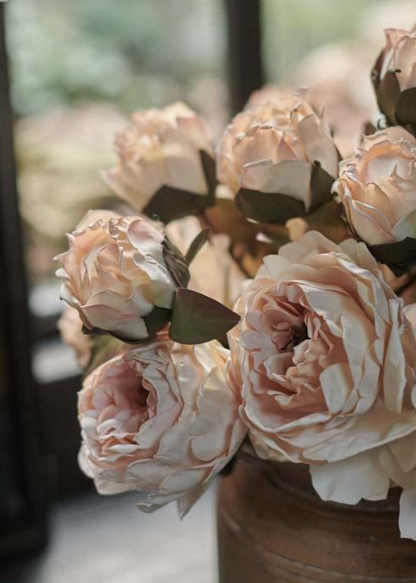 Afloral Artificial Peony Flower in Blush - 21.5" - lily & onyx