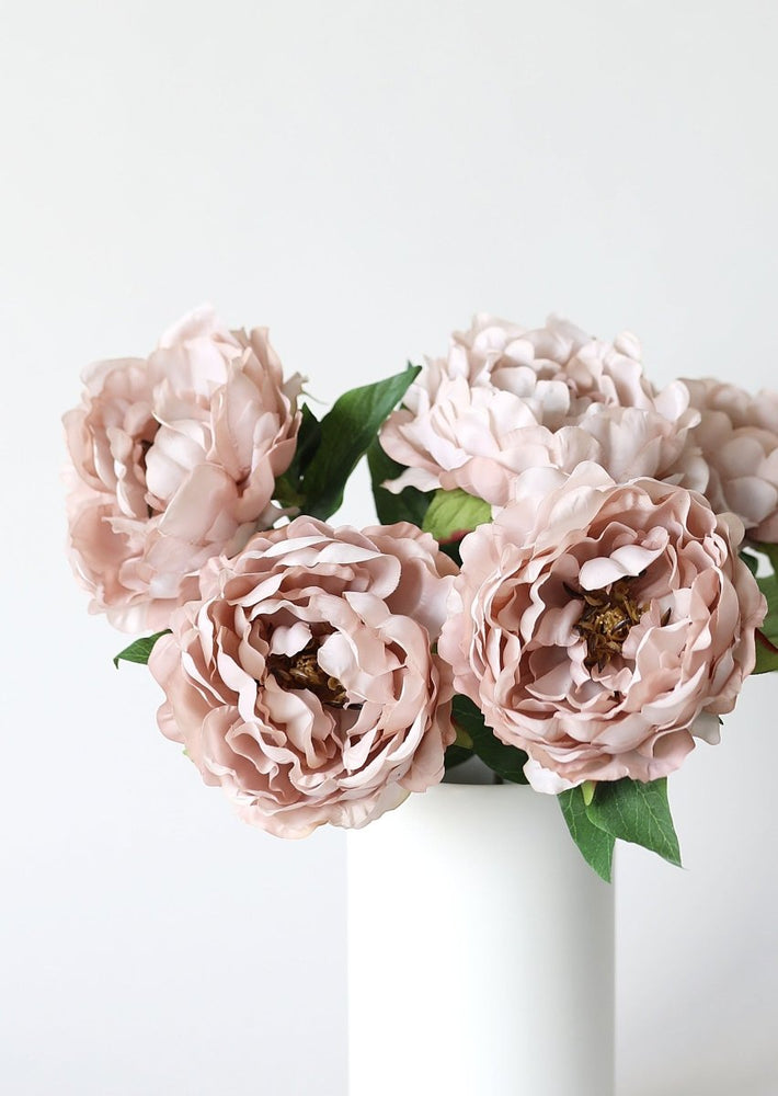 
                      
                        Afloral Artificial Peony Flower in Taupe Mauve - 18.5" - lily & onyx
                      
                    