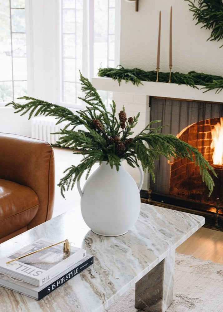 Afloral Artificial Pine Cone Branch Winter Decor - 28.5" - lily & onyx