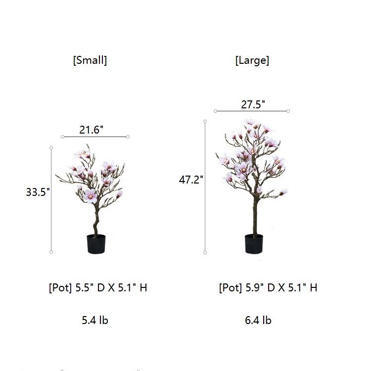 
                      
                        Artificial Silk Pink Magnolia Tree In Pot
                      
                    