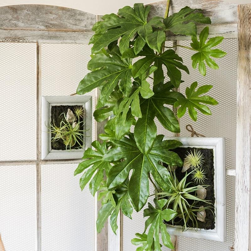 RusticReach Artificial Plant Fatsia Leaf Vines 32" Long - lily & onyx