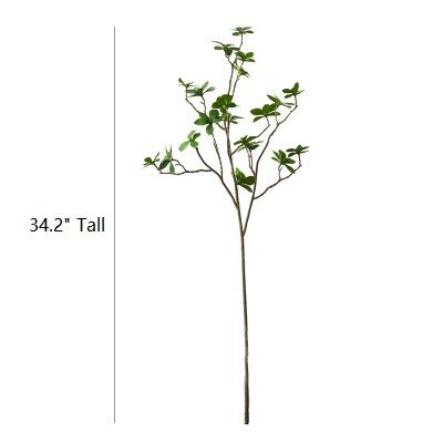 
                      
                        Artificial Faux Plant Japanese Zen Leaf Stem 34" Tall
                      
                    