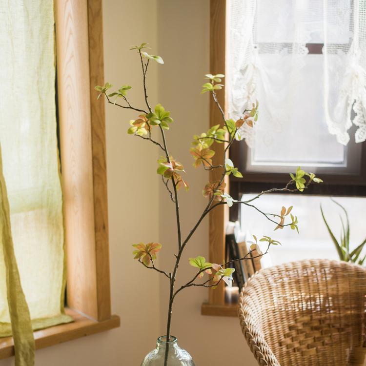 
                      
                        Artificial Faux Plant Japanese Zen Leaf Stem 34" Tall
                      
                    