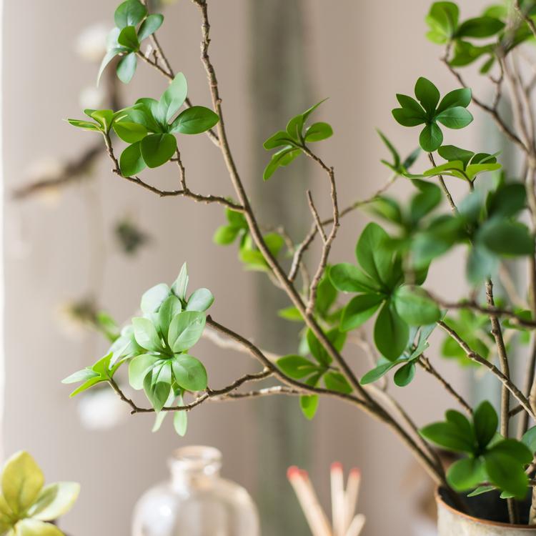 
                      
                        Artificial Faux Plant Japanese Zen Leaf Stem 34" Tall
                      
                    