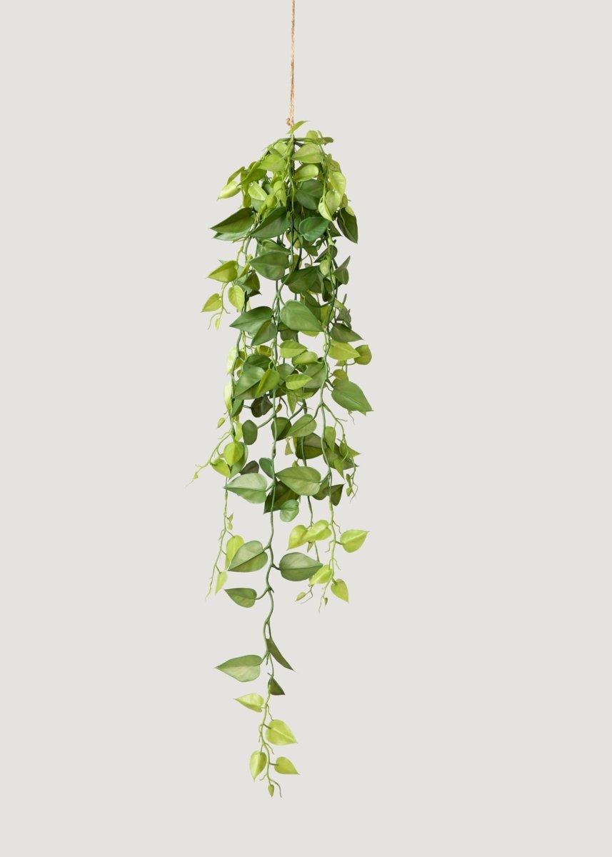 Afloral Artificial Plants Hanging Philodendron Bush - 32" - lily & onyx