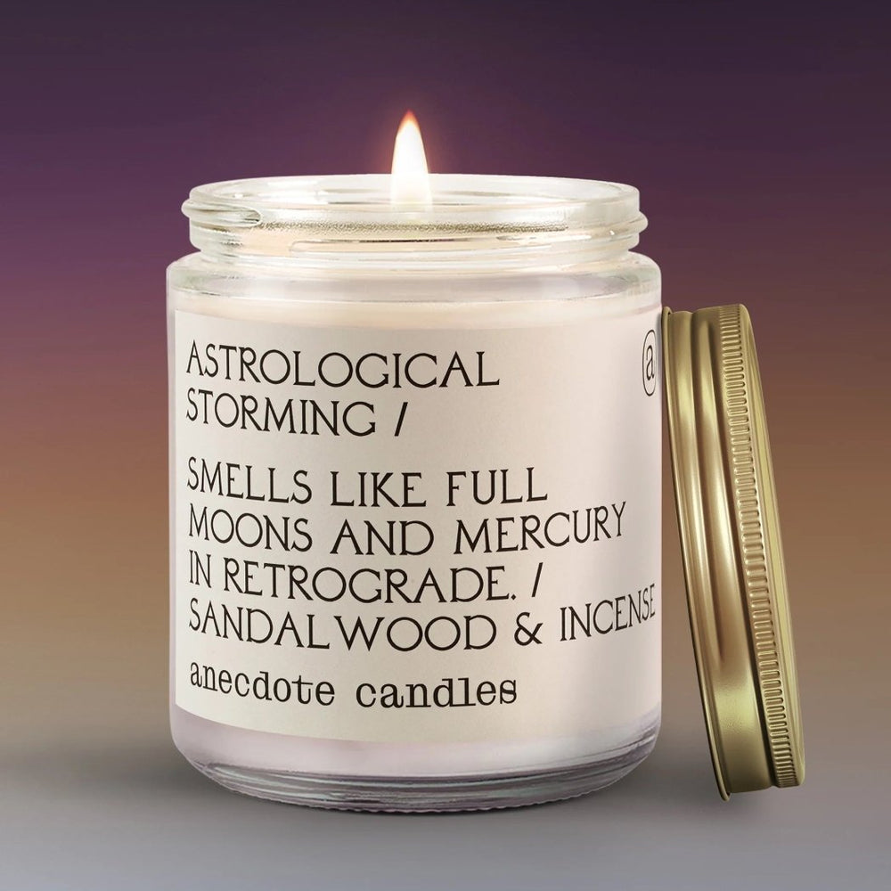 Anecdote Candles Astrological Storming Candle - lily & onyx