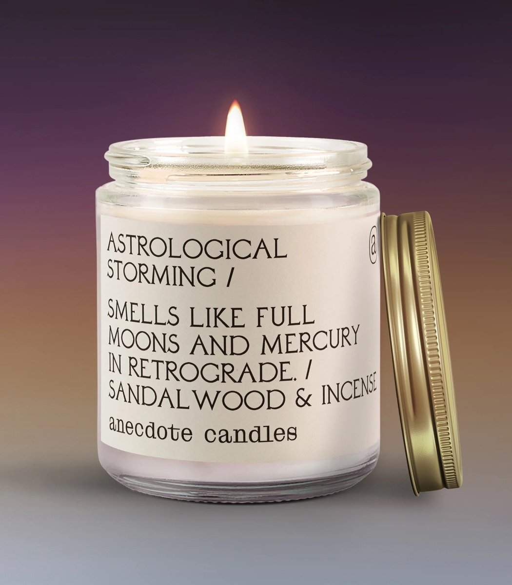 Anecdote Candles Astrological Storming Candle - lily & onyx