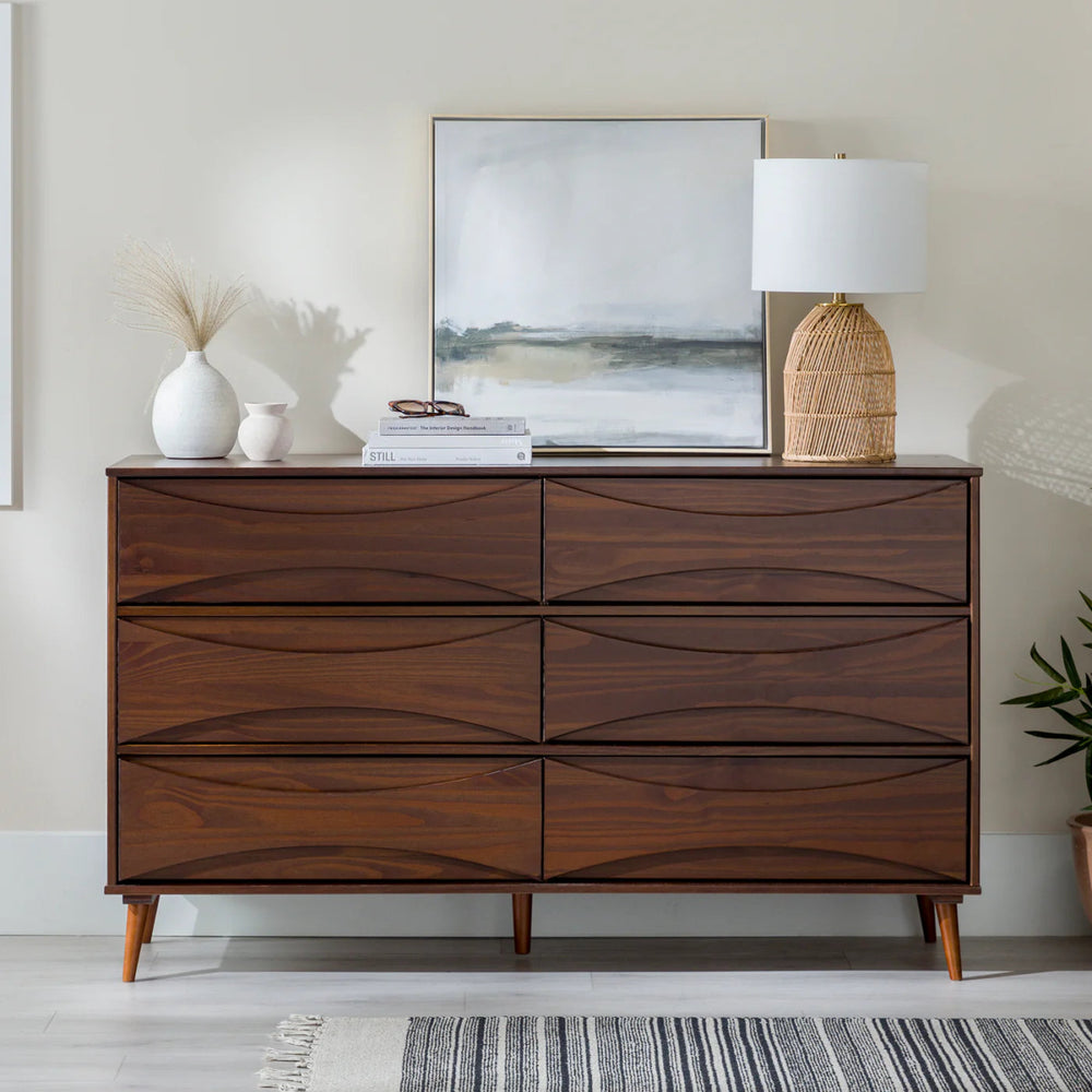 
                      
                        Walker Edison Atticus Solid Wood Mid - Century Modern Dresser - lily & onyx
                      
                    