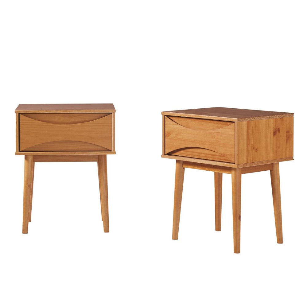 
                      
                        Walker Edison Atticus Solid Wood Mid - Century Modern Nightstand - lily & onyx
                      
                    