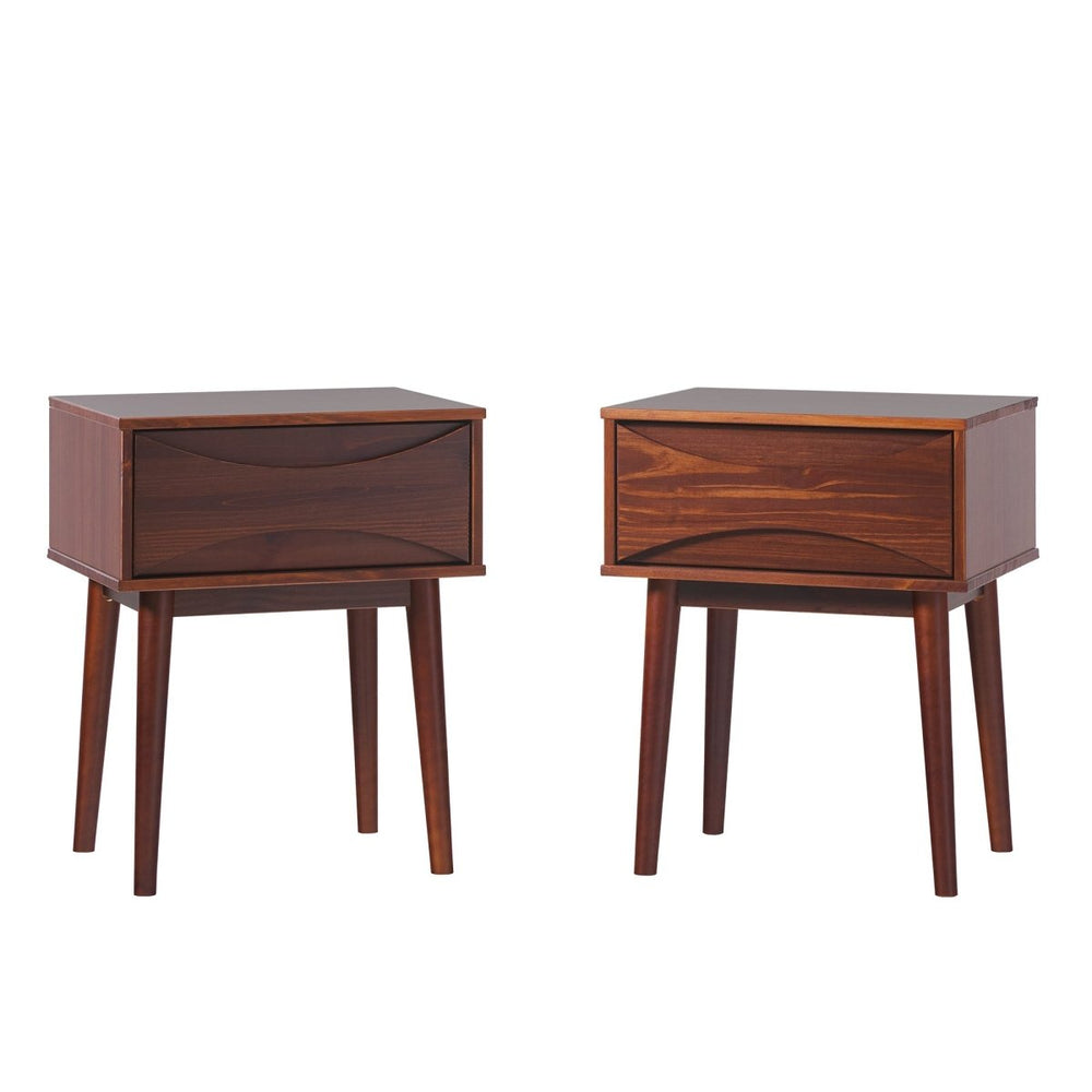 
                      
                        Walker Edison Atticus Solid Wood Mid - Century Modern Nightstand - lily & onyx
                      
                    