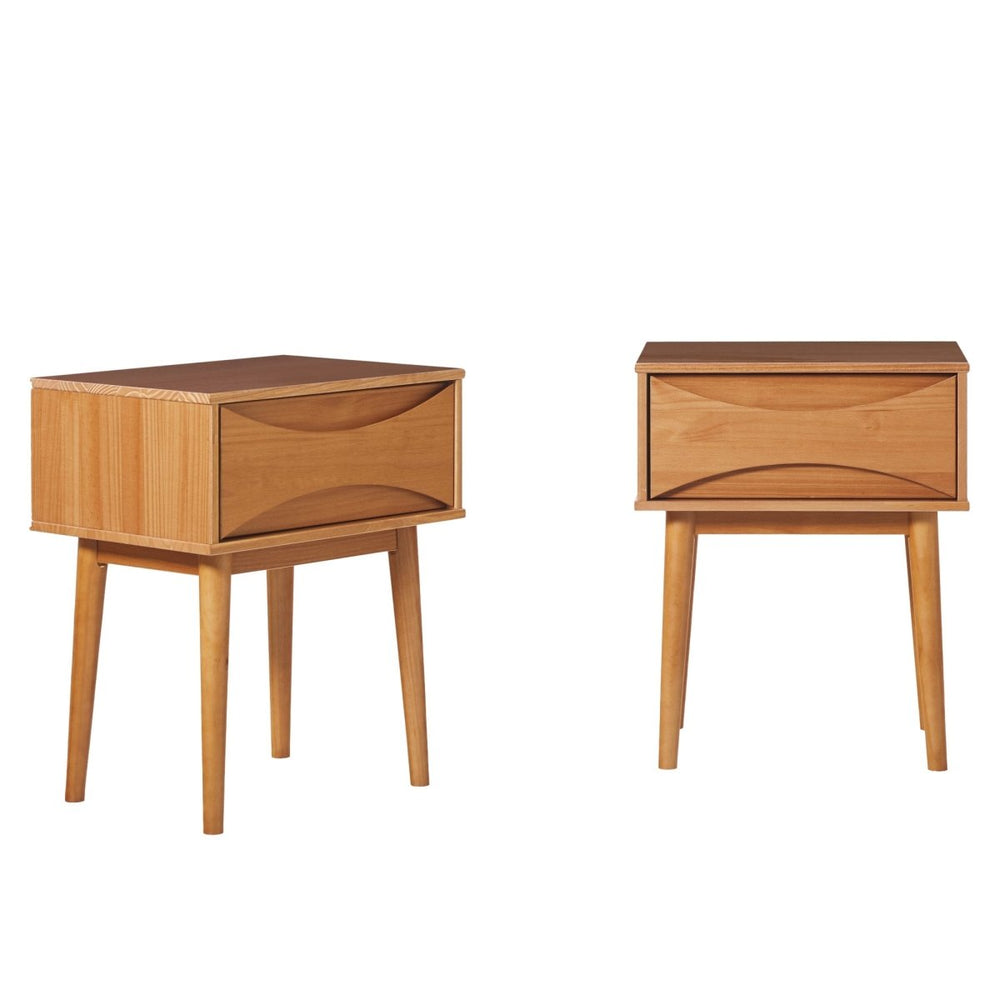 
                      
                        Walker Edison Atticus Solid Wood Mid - Century Modern Nightstand - lily & onyx
                      
                    
