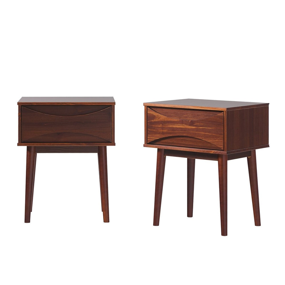 
                      
                        Walker Edison Atticus Solid Wood Mid - Century Modern Nightstand - lily & onyx
                      
                    
