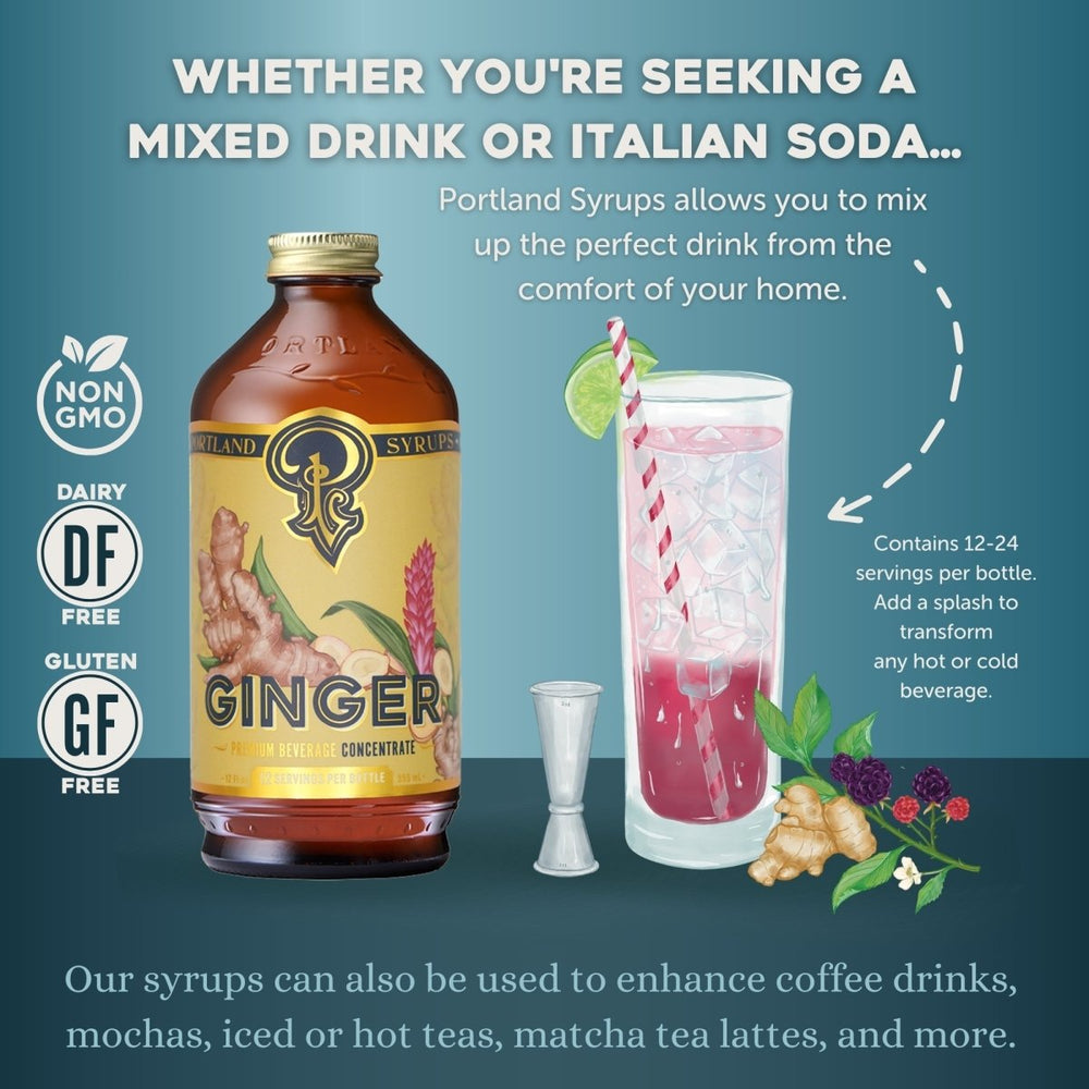 
                      
                        Portland Syrups Authentic Ginger Syrup, 2 Pack - lily & onyx
                      
                    