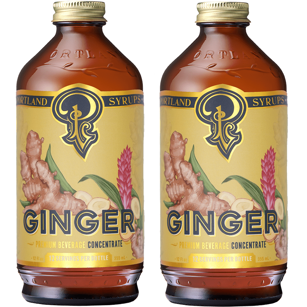 Portland Syrups Authentic Ginger Syrup, 2 Pack - lily & onyx