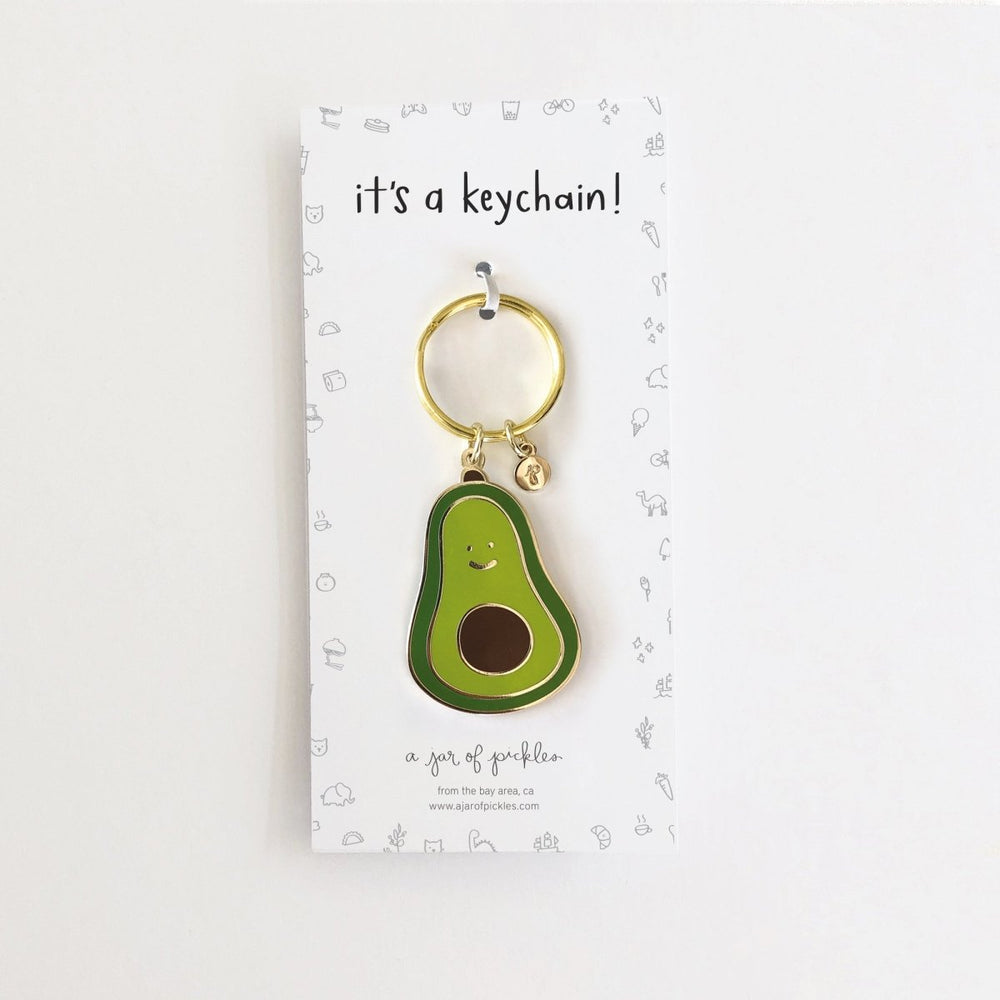 A Jar of Pickles Avocado Keychain - lily & onyx