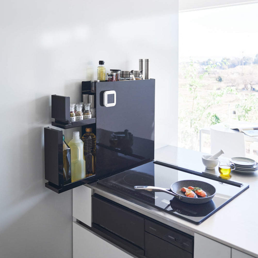 
                      
                        Two-Tier Sliding Drawer Seasoning Rack - Steel
                      
                    