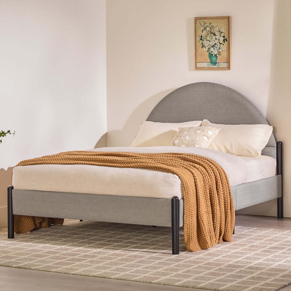 
                      
                        Gastonia Queen Metal and Upholstered Bed with Arched Headboard
                      
                    