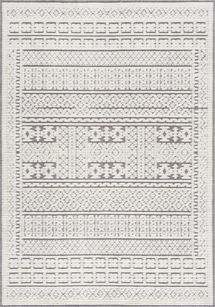Hauteloom Bahar Cream & Gray Washable Area Rug - lily & onyx