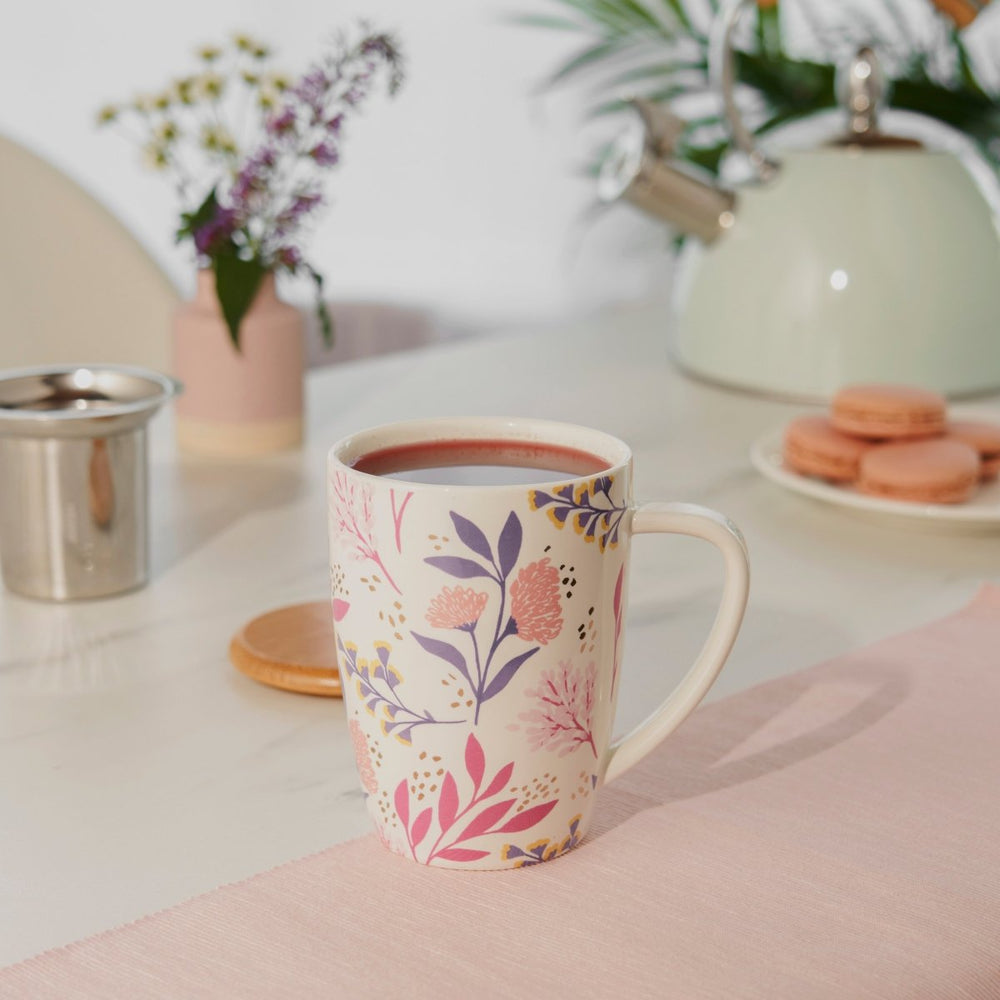 
                      
                        Pinky Up Tea Bailey: Botanical Bliss Ceramic Tea Mug & Infuser, 12oz - lily & onyx
                      
                    