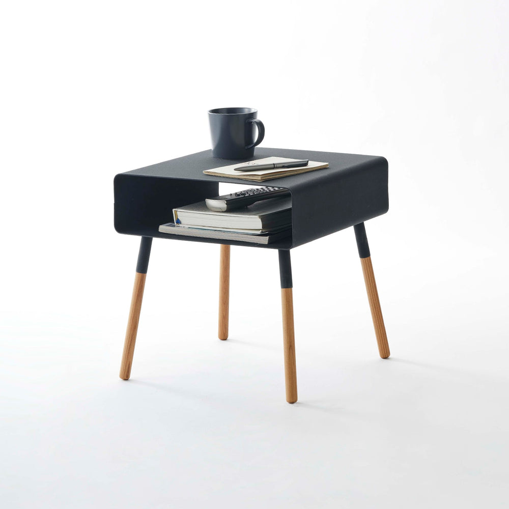 
                      
                        Steel Storage Table with Wood Legs, Tall - 23" H
                      
                    