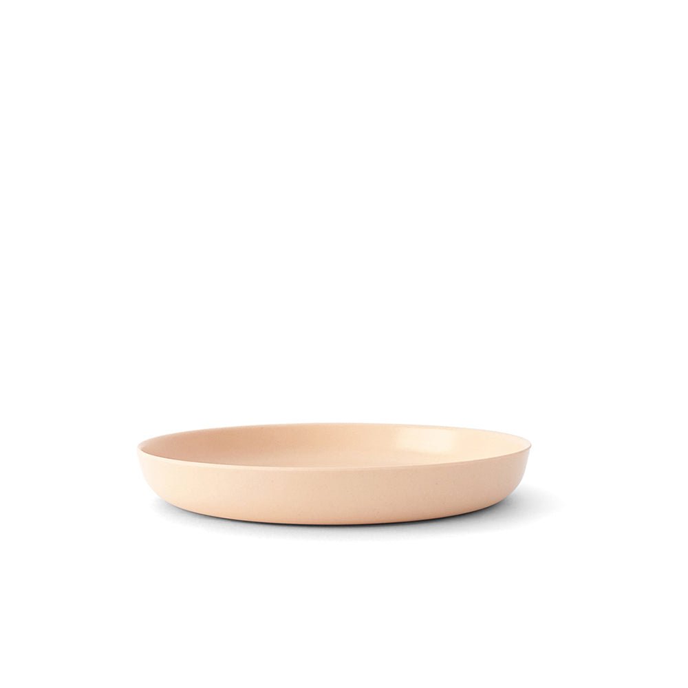 EKOBO Bamboo Kids Plate, Set of 4 - Blush - lily & onyx