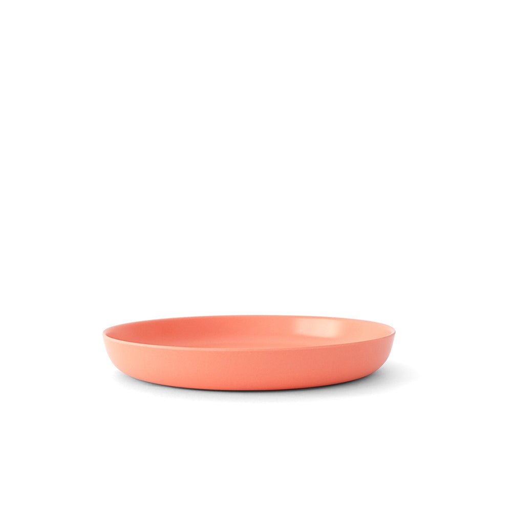 EKOBO Bamboo Kids Plate - Set of 4 - Coral - lily & onyx