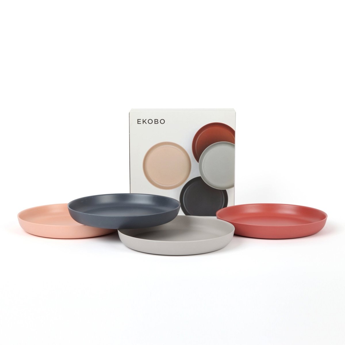 EKOBO Bamboo Kids Plate Set - Scandi - lily & onyx