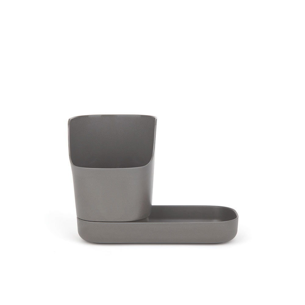 EKOBO Bamboo Sink Caddy Organizer - Stone - lily & onyx