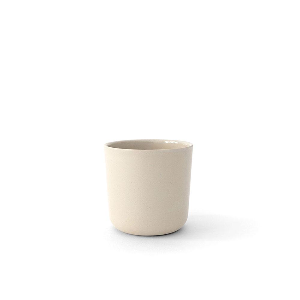 EKOBO Bamboo Small Cup, 4 Piece Set - Off-White - lily & onyx