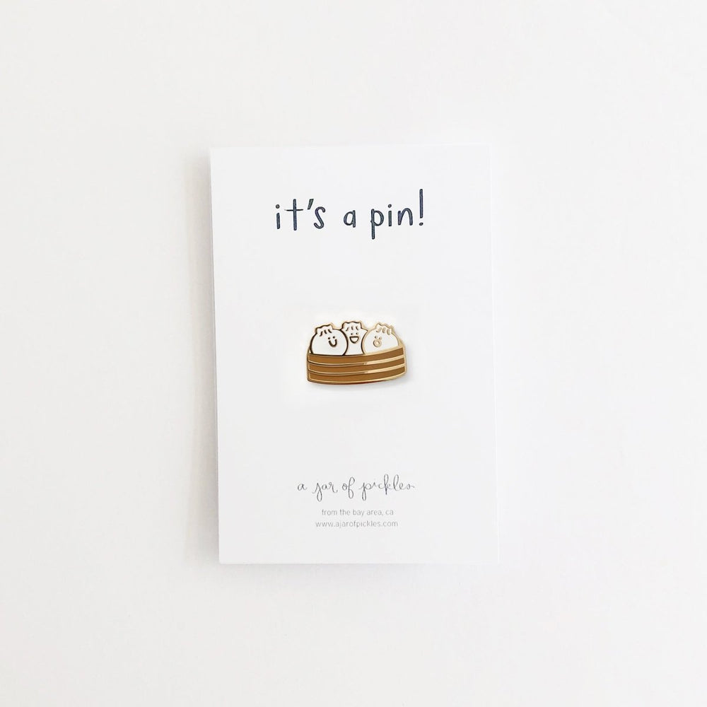A Jar of Pickles Bao Basket Dumpling Pin - lily & onyx