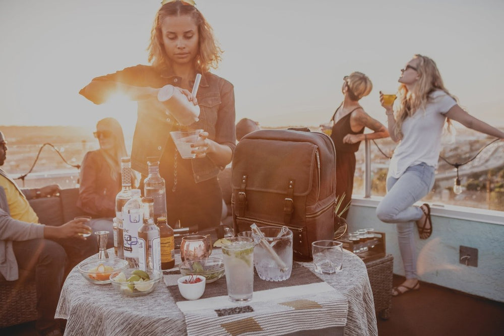 
                      
                        Picnic Time Family of Brands Bar - Backpack Portable Cocktail Set - lily & onyx
                      
                    