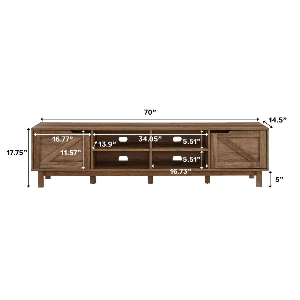 
                      
                        Walker Edison Barn Door 70" Rustic TV Stand - lily & onyx
                      
                    