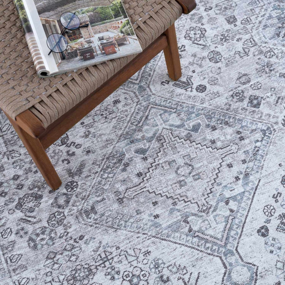 
                      
                        Hauteloom Barny Gray Washable Area Rug - lily & onyx
                      
                    