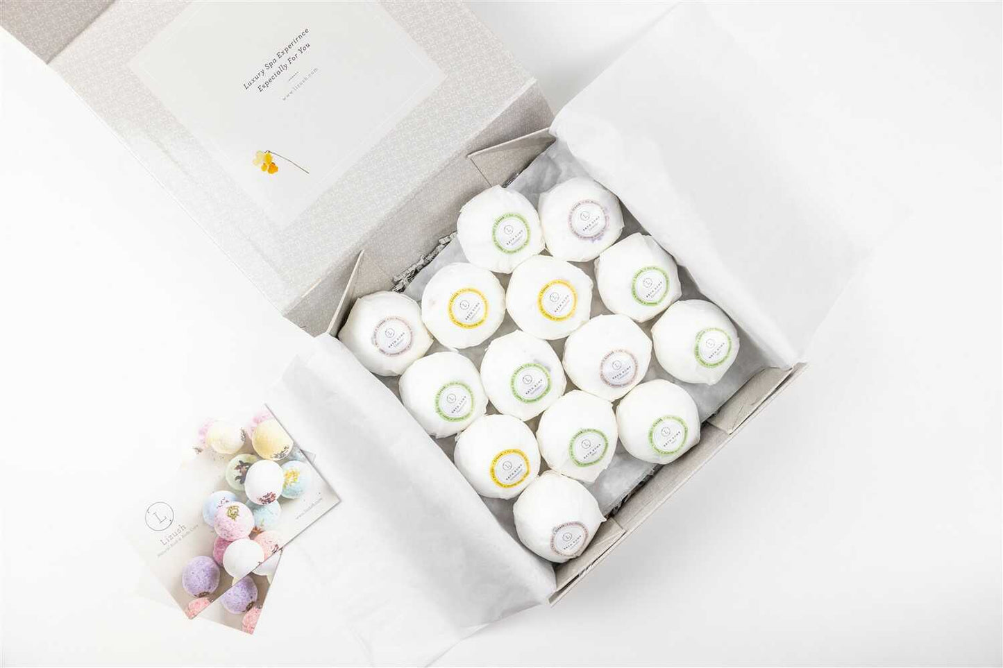 All Natural Bath Bombs Gift Set, Set of 14