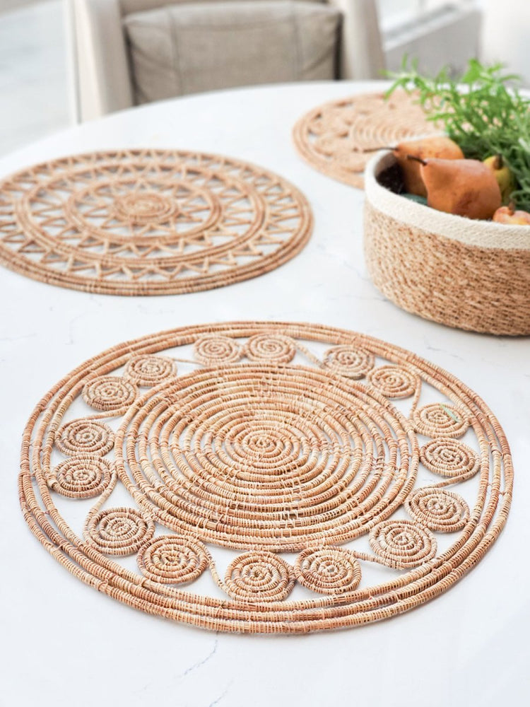 
                      
                        KORISSA Bayu Woven Palm Fiber Placemat - Natural (Set of 2) - lily & onyx
                      
                    