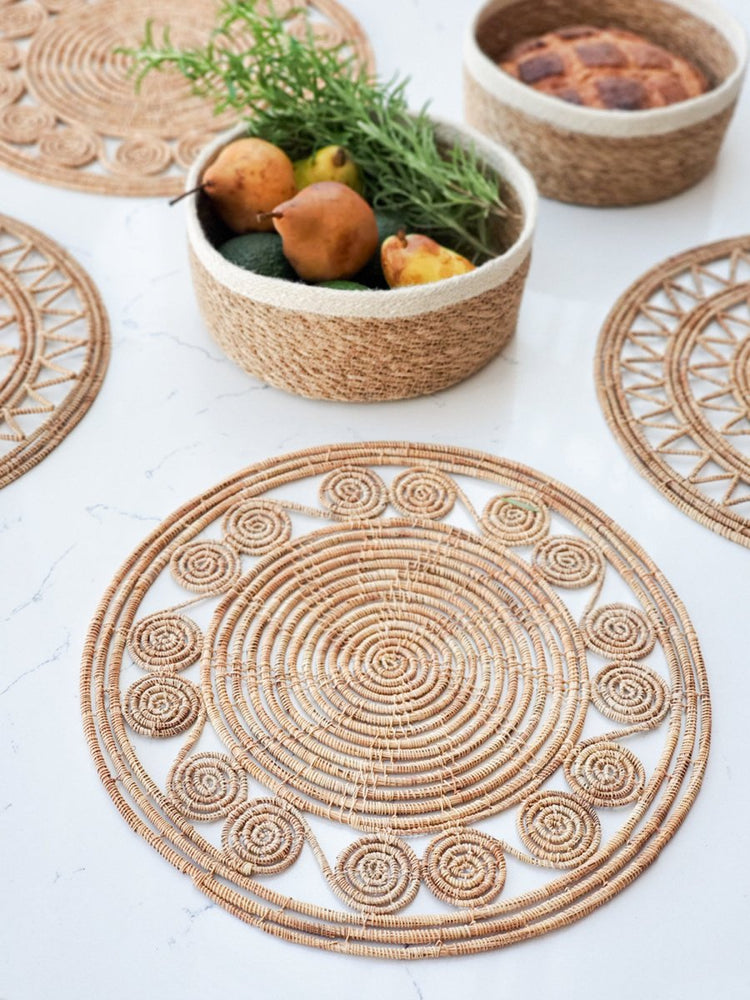 
                      
                        KORISSA Bayu Woven Palm Fiber Placemat - Natural (Set of 2) - lily & onyx
                      
                    