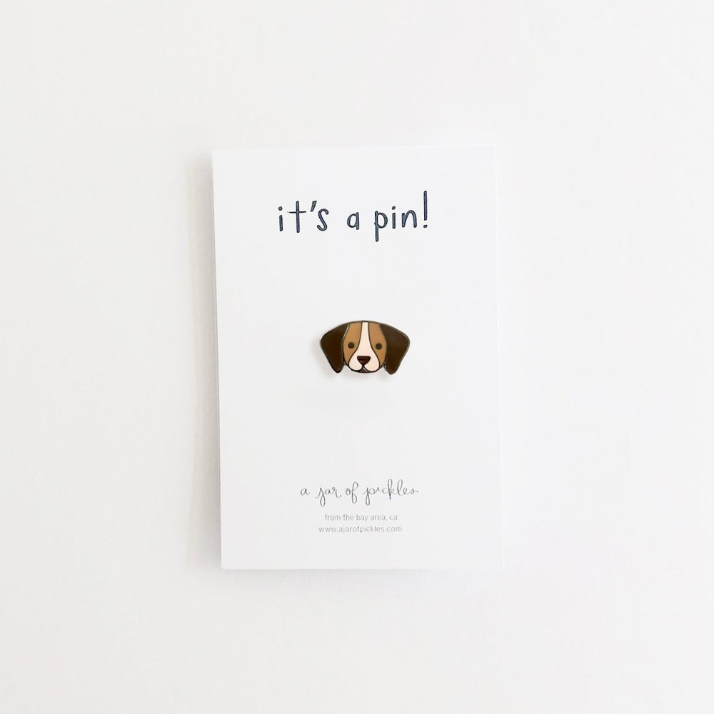 A Jar of Pickles Beagle Dog Pin - lily & onyx