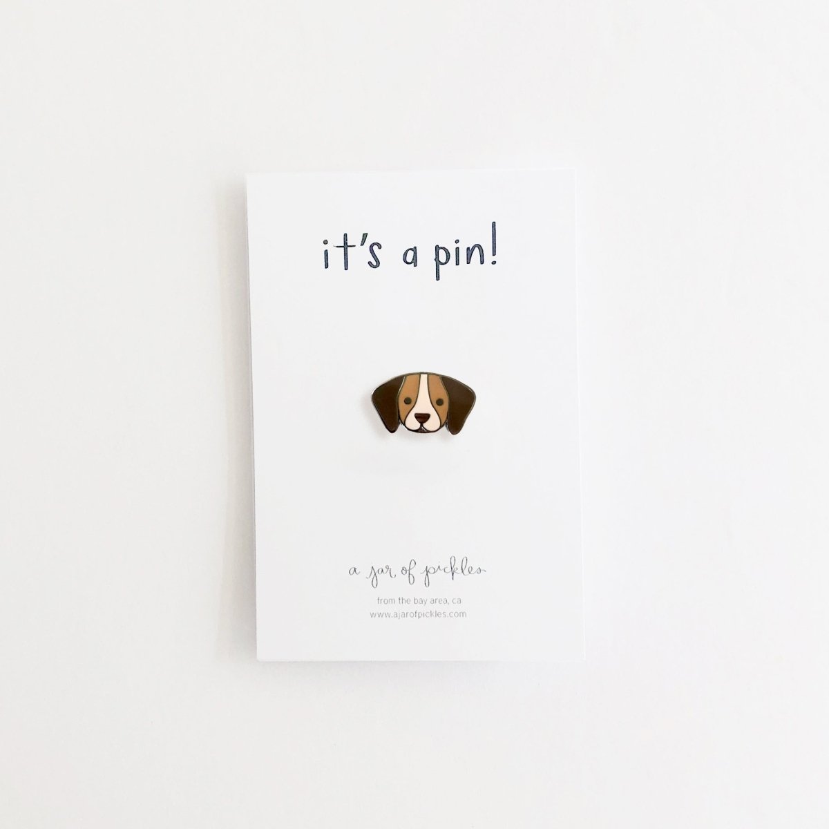 A Jar of Pickles Beagle Dog Pin - lily & onyx