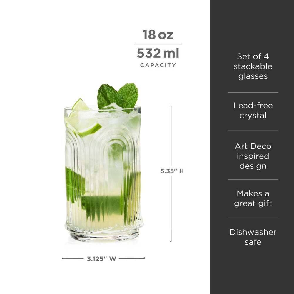 
                      
                        Viski Beau Highball Glasses - lily & onyx
                      
                    