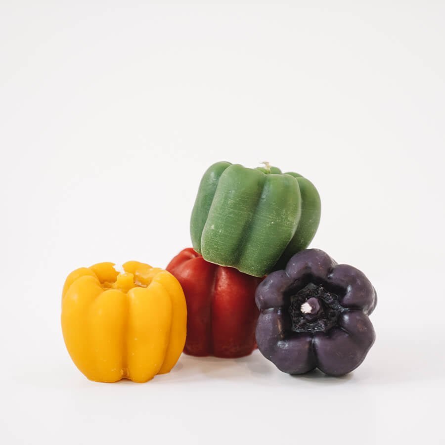 Happy Organics Beeswax Bell Pepper Candle - lily & onyx