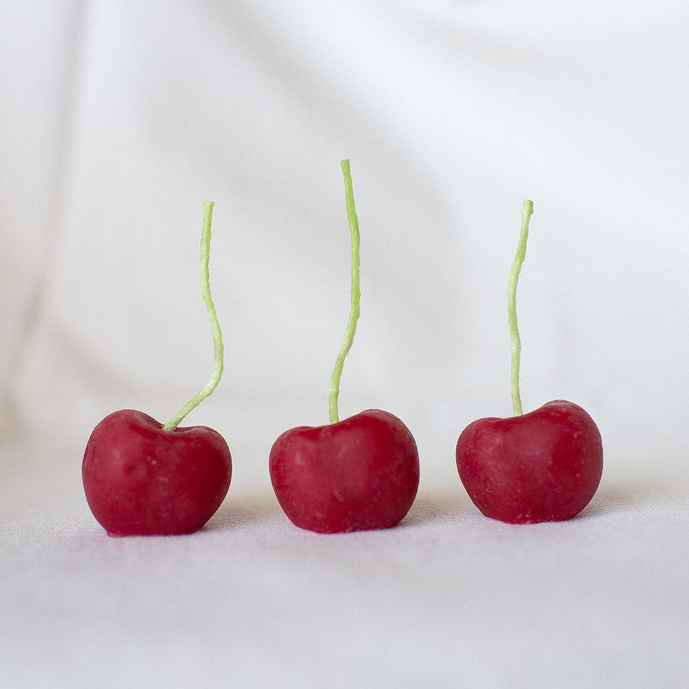 Happy Organics Beeswax Cherry Birthday Candles - lily & onyx